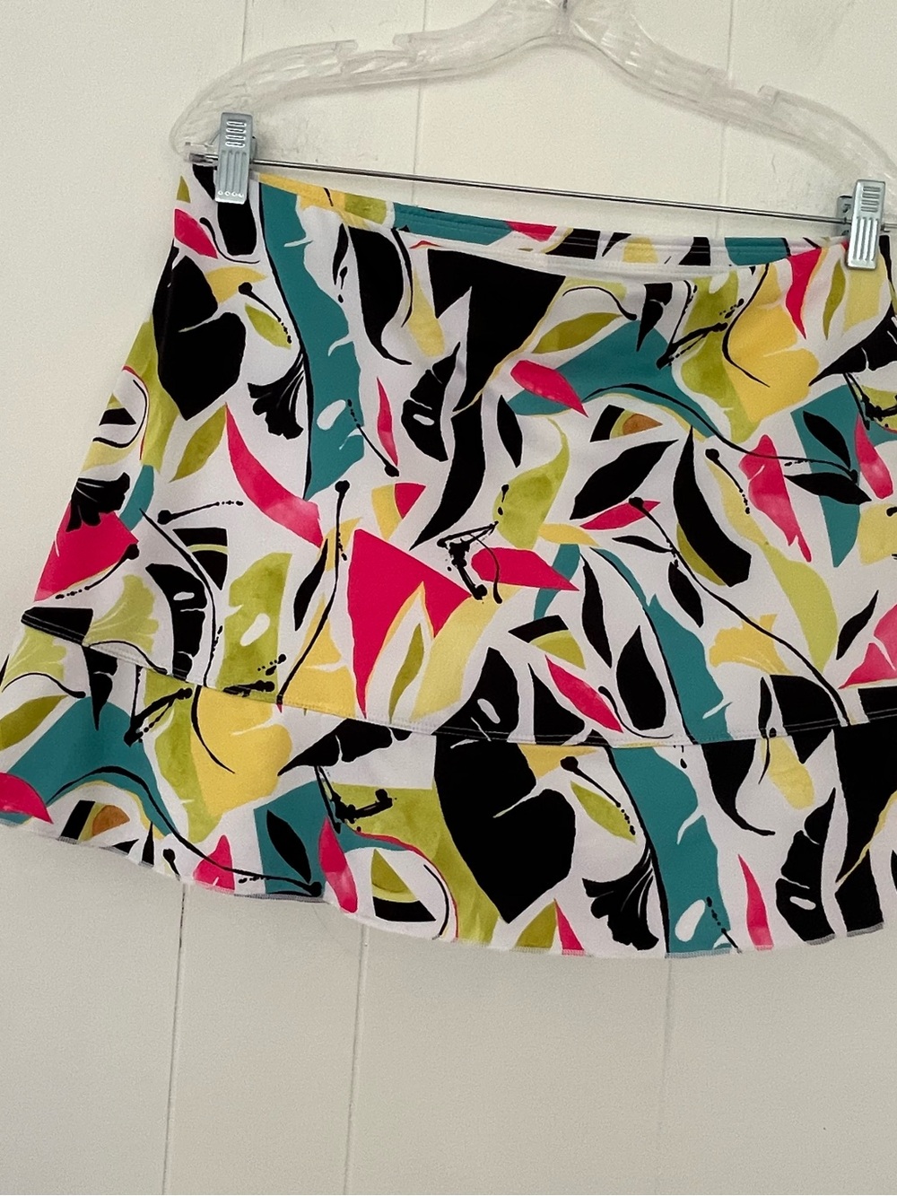 Sofibella 14” Colorful Abstract UPF 50 Tennis Running Skirt Skort Size XL - Picture 6 of 12